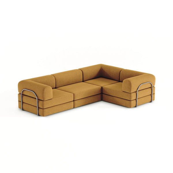 FlexiCloud XL Modular Sofa-Marigold
