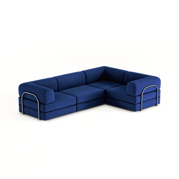 FlexiCloud XL Modular Sofa-Blue