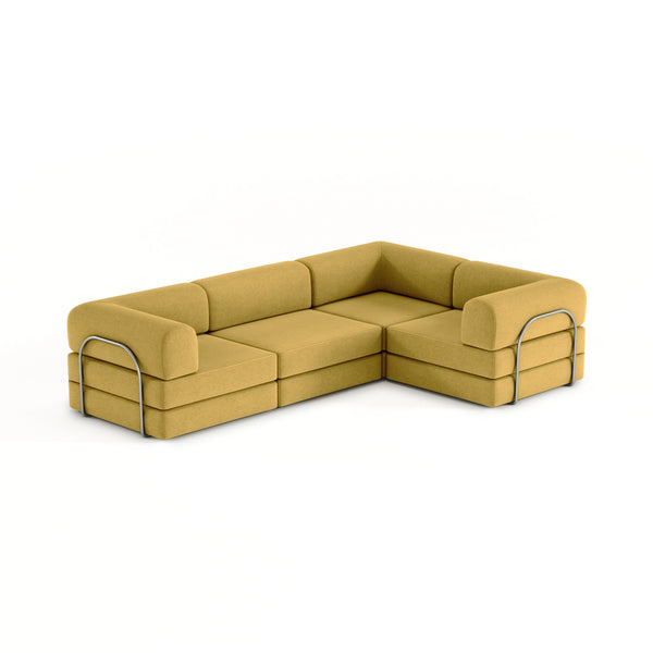 FlexiCloud XL Modular Sofa-Yellow