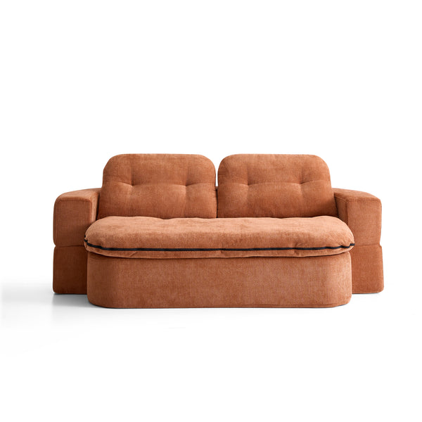 Nuvon FoldableSofa Bed-Rust