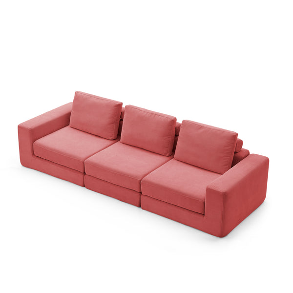 ModuLuxe Sofa 3-Seater-HOT PINK