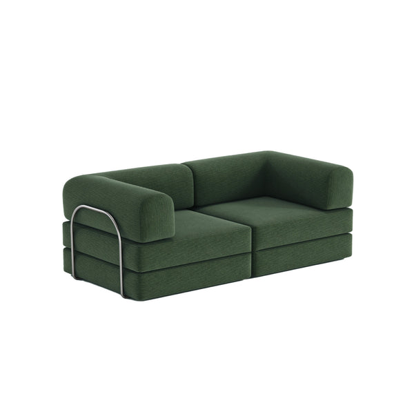 FlexiCloud Modular Sofa Bed-Vintage Green