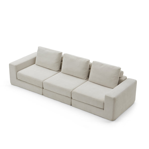 CloudPad Convertible Sofa 3-Seater- Eggshell