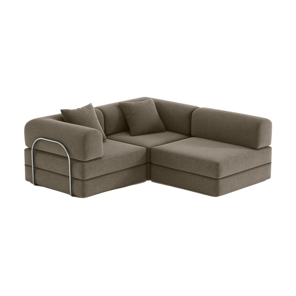 FlexiCloud L-Shaped Sofa-Coffee