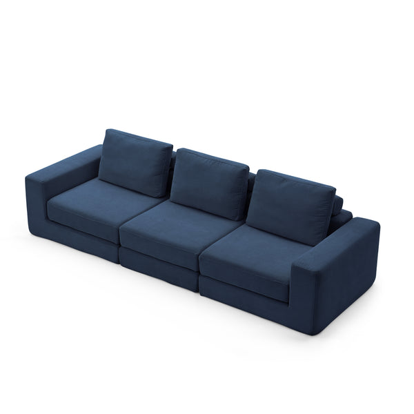 CloudPad Convertible Sofa 3-Seater-MARINE