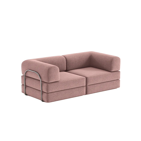 FlexiCloud Modular Sofa Bed-Dusty Rose