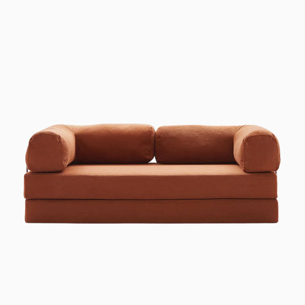 FlexiCloud Sofa Bed-Slim Stripe Edition (Orange)