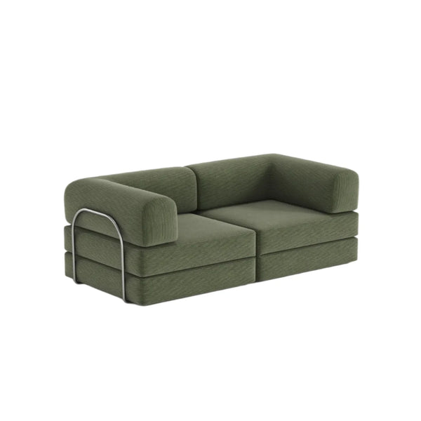 FlexiCloud Modular Sofa Bed-Forest Green